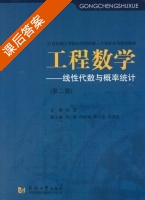 工程数学 线性代数与概率统计 第二版 课后答案 (杨宏) - 封面